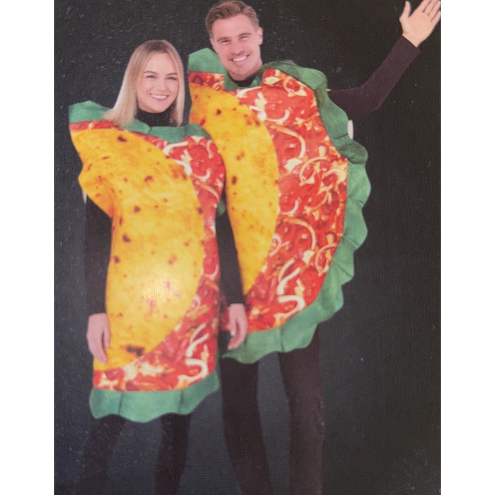 NWT Adult Halloween Costume Taco Mexican Food Adult XL Unisex